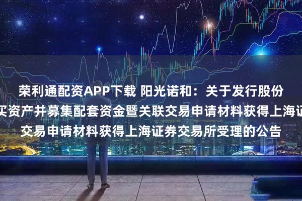 荣利通配资APP下载 阳光诺和：关于发行股份及可转换公司债券购买资产并募集配套资金暨关联交易申请材料获得上海证券交易所受理的公告