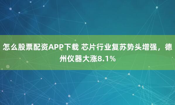 怎么股票配资APP下载 芯片行业复苏势头增强，德州仪器大涨8.1%