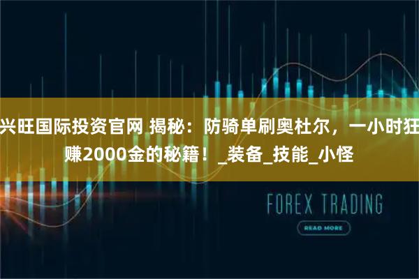 兴旺国际投资官网 揭秘：防骑单刷奥杜尔，一小时狂赚2000金的秘籍！_装备_技能_小怪